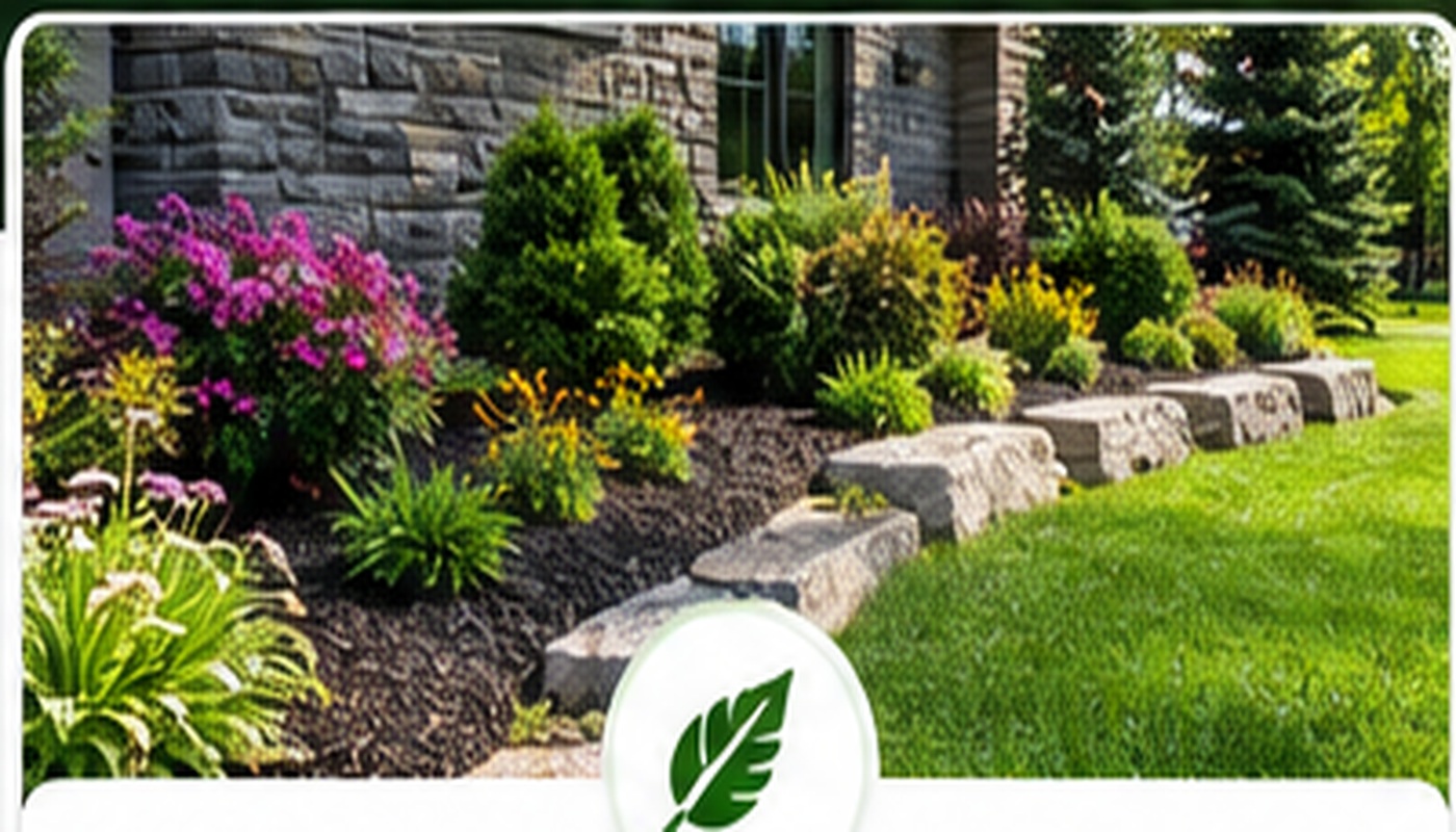 Completed landscaping and garden project