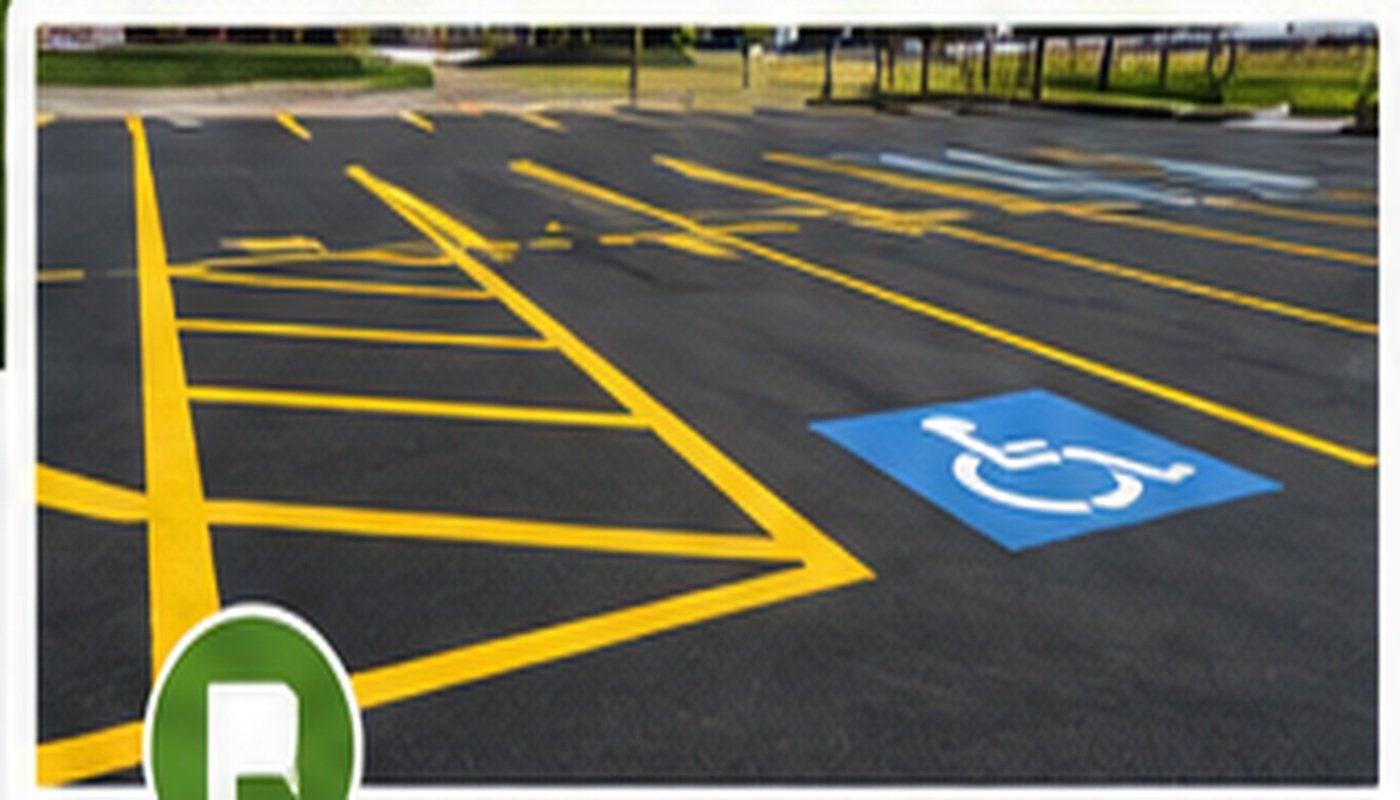 Parking lot line painting